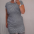 Dress short sleeve long summer strip womens (uni sl) ITALIAN MODA IM718227