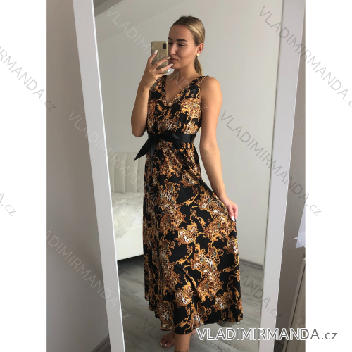 Women's icecool wide straps summer dress (UNI S / M) ITALIAN FASHION IMM20754-1