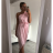 Elegant satin one-shoulder dress for women (S / M ONE SIZE) ITALIAN FASHION IMWD21057