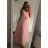 Women's Long Long Chiffon Sleeveless Summer Dress (S / M ONE SIZE) ITALIAN FASHION IMWG21083