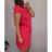 Summer long sleeve flowered women's dress (UNI S / L) ITALIAN FASHION IMK20150 36 pink