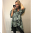 Shirt extended 3/4 long sleeve women's camouflage (oversize L / XL) ITALIAN FASHION IMWY21047