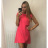 Summer long sleeve flowered women's dress (UNI S / L) ITALIAN FASHION IMK20150 36 pink