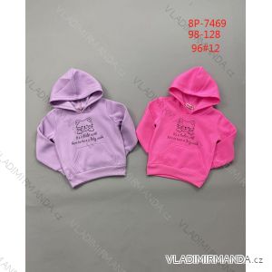 Children's hooded sweatshirt for girls (98-128) ACTIVE SPORT ACT218P-7469