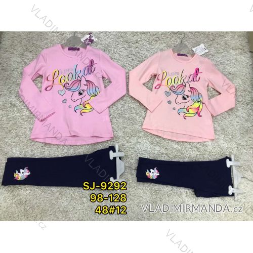Set girls' long sleeve t-shirt and leggings children's girls (98-128) ACTIVE SPORT ACT21SJ-9292