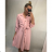Elegant Long Shirt Dress Long Sleeve Women (UNI S / L) ITALIAN FASHION IMWG21063 / DR sand S / L