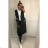 Women's long zipped hooded vest for women (S / L ONE SIZE) ITALIAN FASHION IMWD21113