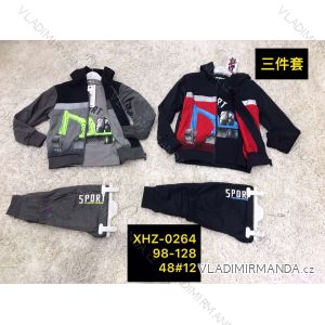Zip hooded sweatshirt set, children's t-shirt and sweatpants (98-128) ACTIVE SPORT ACT21XHZ-0264