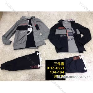 Set hooded sweatshirt with hood, t-shirt and sweatpants youth boys (134-164) ACTIVE SPORT ACT21XHZ-0271