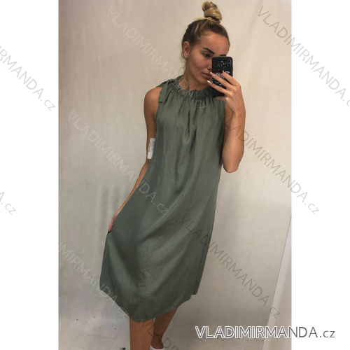 Dress with 3/4-sleeve ladies pocket (uni sl) ITALIAN Fashion IMWD20527