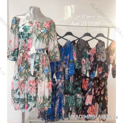 Summer Summer Carmen Long Sleeve Dress (S / M / L ONE SIZE) ITALIAN FASHION IMWC216138