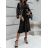 Women's Elegant Long Shirt Dress Long Sleeve (UNI S / L) ITALIAN FASHION IMWG21063