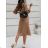 Women's Elegant Long Shirt Dress Long Sleeve (UNI S / L) ITALIAN FASHION IMWG21063