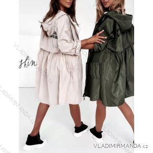 Women's Zip Long Sleeve Zippered Hooded Jacket (M / L ONE SIZE) ITALIAN FASHION IMWT216539