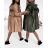 Women's Zip Long Sleeve Zippered Hooded Jacket (M / L ONE SIZE) ITALIAN FASHION IMWT216539