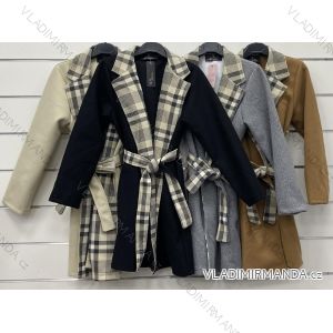 Kabát flaušový dámský (S-M ONE SIZE) ITALSKÁ MÓDA IMWC216576