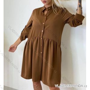 Elegant shirt dress 3/4 long sleeve women (UNI S / M) ITALIAN FASHION IMM20903 / DR
