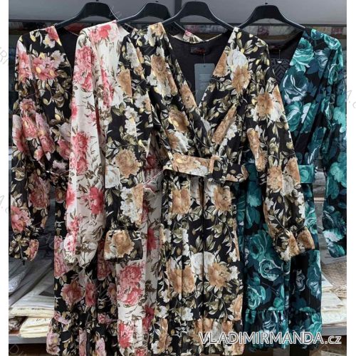 Women's Elegant Long Sleeve Dress (S / M ONE SIZE) ITALIAN FASHION IMWD216583