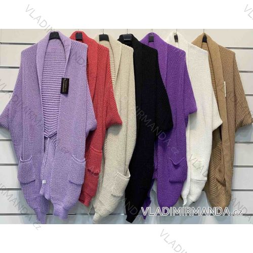 Cardigan knitted thin spring long sleeve women (UNI S / L) ITALIAN FASHION IMK20109