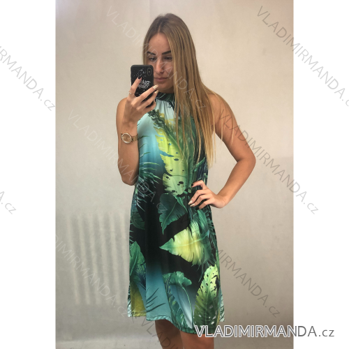 Women's sleeveless icecool summer dress (S / M ONE SIZE) ITALIAN FASHION IMM211095