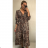 Elegant Shirt Dress Long Sleeve Women (UNI S / L) ITALIAN FASHION IMWA21115