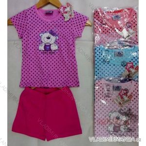 Pajamas short sleeve and trousers for baby girl (98-134) ARTENA 93082
