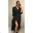 Elegant Shirt Dress Long Sleeve Women (UNI S / L) ITALIAN FASHION IMWA21115