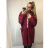 Women's Zip Long Sleeve Extended Hoodie (L / XL ONE SIZE) ITALIAN FASHION IMWT21247 L / XL one size béžová