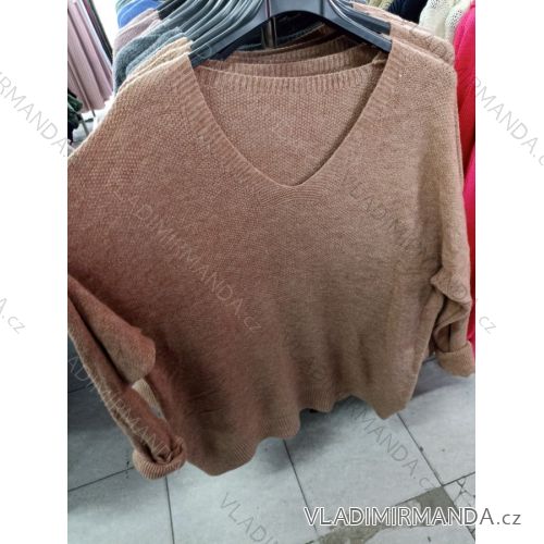 Sweater oversize long sleeve women (L / XL ONE SIZE) ITALIAN MODA IM721316