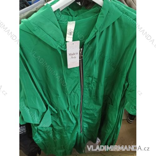 Kabát s kapucí šusťákový dámská (S/M/ONE SIZE) ITALSKÁ MÓDA IMS21311
