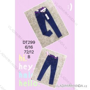 Jeans with bib children adolescent girls (4-12 years) SAD SAD20DT175
