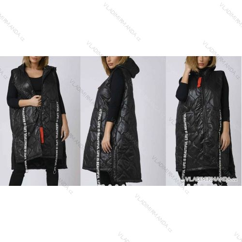 Women's hooded vest (S / M ONE SIZE) ITALIAN FASHION IMWA216604