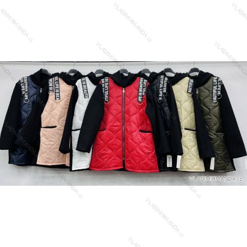 Women's winter quilted long sleeve jacket (S / M ONE SIZE) ITALIAN FASHION IMWC216611