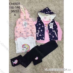 Tracksuit with T-shirt for adolescent girls (116-146) SAD SAD19CH5826