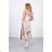Pants / Jumpsuit with the word selfie beige