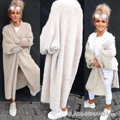 Cardigan long alpaca long sleeve women (S / M ONE SIZE) ITALIAN FASHION IMWE216821
