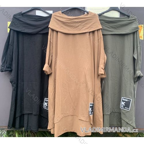 Summer Shirt Dress Long Sleeve Oversize Women's (S / M ONE SIZE) ITALIAN FASHION IMWM216078