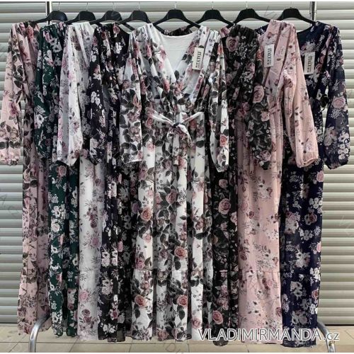Summer Shirt Dress Long Sleeve Oversize Women's (S / M ONE SIZE) ITALIAN FASHION IMWM216078