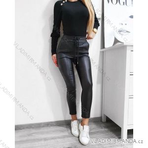 Women's eco-leather pants (S / M ONE SIZE) ITALIAN FASHION IMWA216574