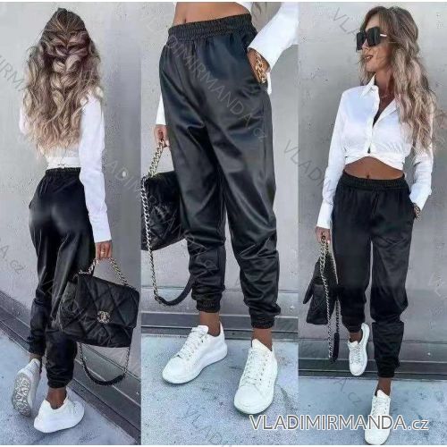 Women's eco-leather pants (S / M ONE SIZE) ITALIAN FASHION IMWA216574