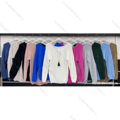Women's Long Sleeve Sweater (S / M ONE SIZE) ITALIAN FASHION IMWD216649