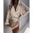 Women's Elegant Long Sleeve Dress (S / M ONE SIZE) ITALIAN FASHION IMWE216677