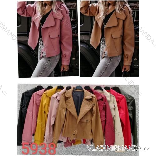 Women's leatherette jacket (S / M ONE SIZE) ITALIAN FASHION IMWD215938