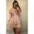 Women's chiffon summer carmen dress on straps (S / M ONE SIZE) ITALIAN FASHION IMWY21736