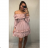 Women's chiffon summer carmen dress on straps (S / M ONE SIZE) ITALIAN FASHION IMWY21736