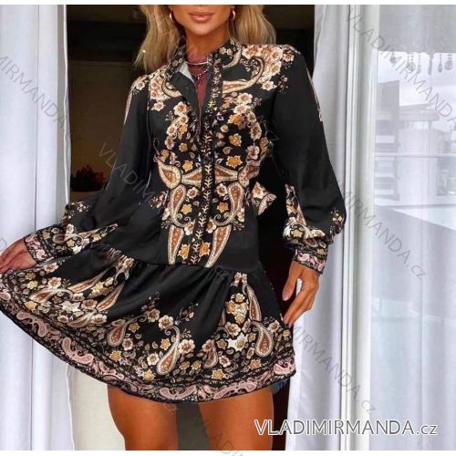 Women's Long Sleeve Dress (S / M ONE SIZE) ITALIAN FASHION IMWM216870