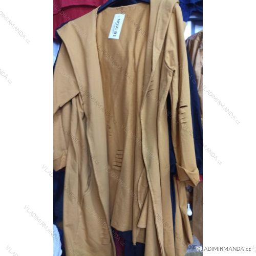 Cardigan with hood long sleeve women (L / XL ONE SIZE) ITALIAN FASHION IM621040