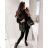 Set of long sweatpants and long sleeve sweatshirt for women (UNI S / L) TURKISH FASHION IMK20148 black S