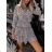 Women's Long Sleeve Dress (S / M ONE SIZE) ITALIAN FASHION IMWE216675 S / M white