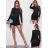 Elegant Long Sleeve Dress Women (S / M.ONE SIZE) ITALIAN FASHION IMM211302